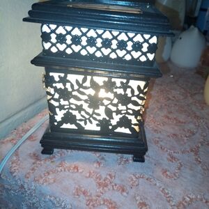 RARE. Aluminum Floral Electric Oil Warmer